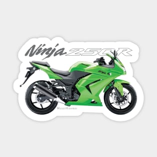 Kawasaki Ninja 250R 08 green, sl Sticker